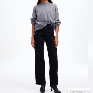 Madewell “the perfect vintage” wide leg jean